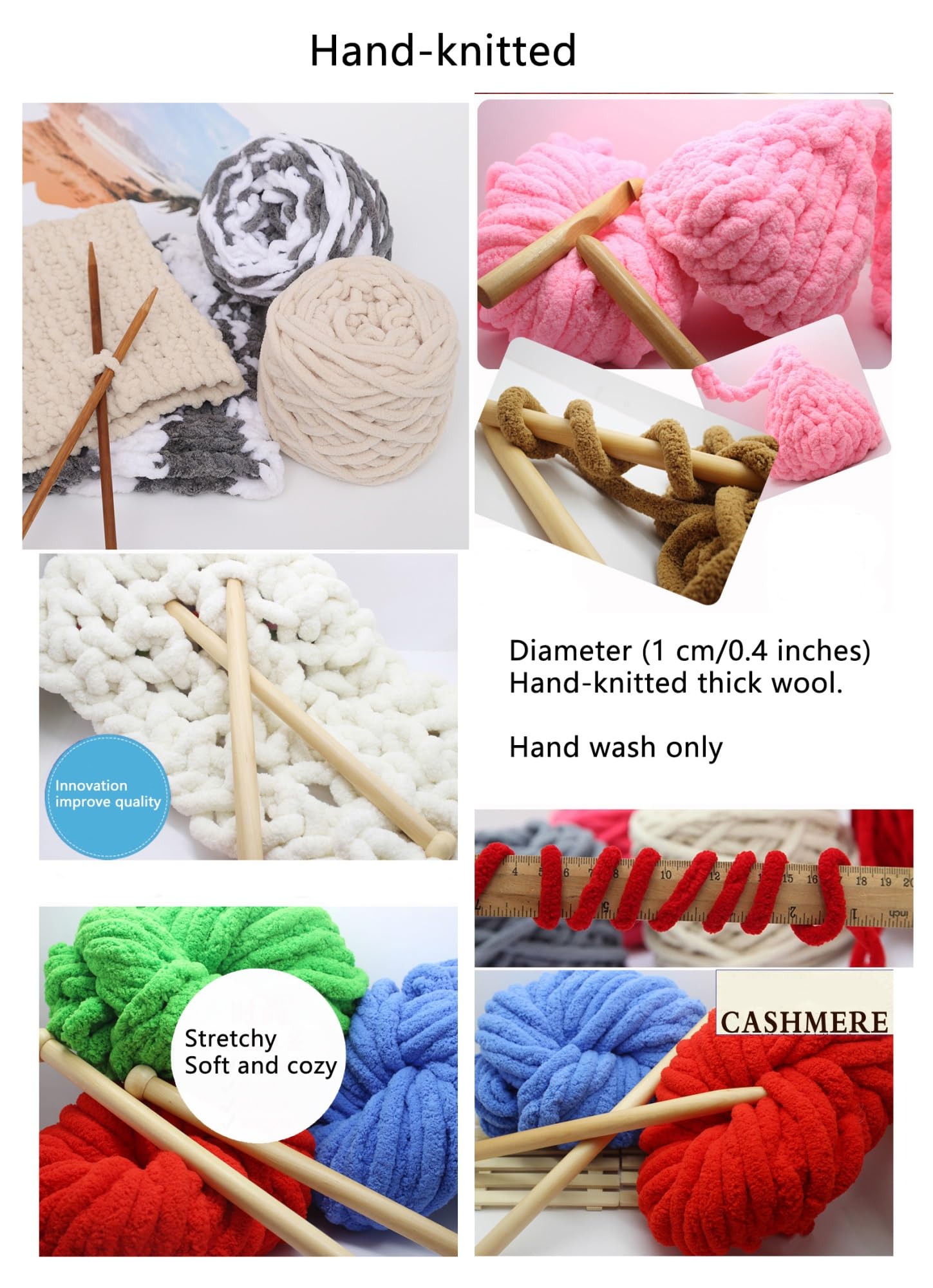 LingXuanGe Bunny hat bunny ear beanie Rabbit Ears Cap Women Knit